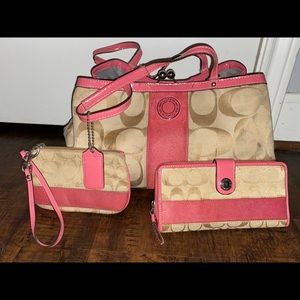 COACH matching 3 piece set